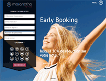 Tablet Screenshot of maranathahotels.com